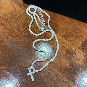 Elegant Silver Cross Necklace